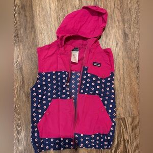 Girls Patagonia Vibrant Pink/Navy Vest